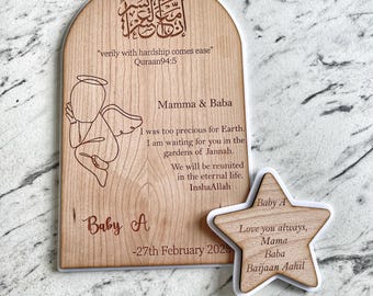 Personalised plaque star