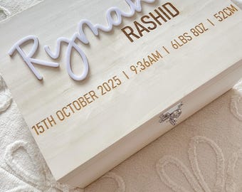 Large luxury personalised keepsake box