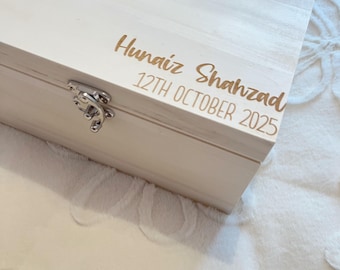 Medium luxury personalised keepsake box