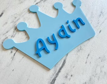 Crown name plaque