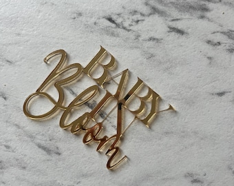 Baby in bloom cake charm