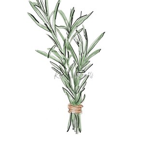 Thyme Digital Print, thyme, spice, spices, kitchen, kitchendecor, home, farm, farmhouse, plants, herbs, herb, cooking