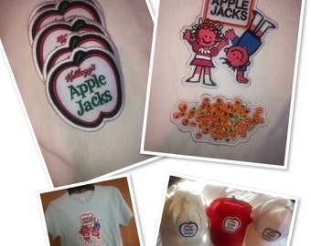 Kellogg's Apple Jacks Cereal Iron-On Patches