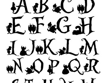 Alice In Wonderland Svg Etsy