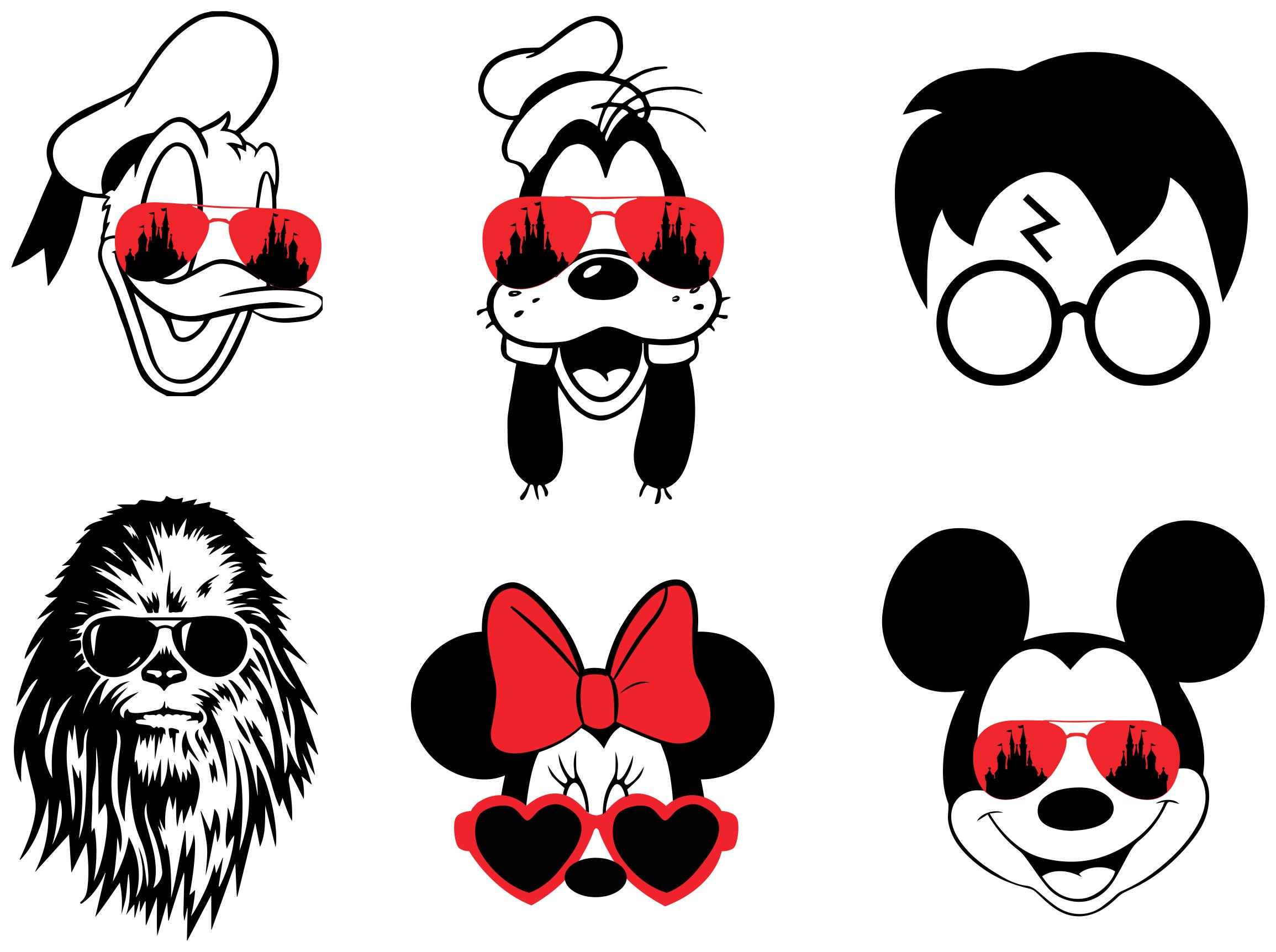 Disney Plus SunGlasses SVG Bundle SVG png dxf Cricut | Etsy