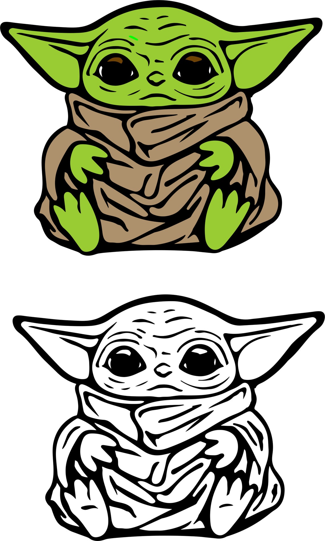 Free Free 255 Free Svg Of Baby Yoda SVG PNG EPS DXF File