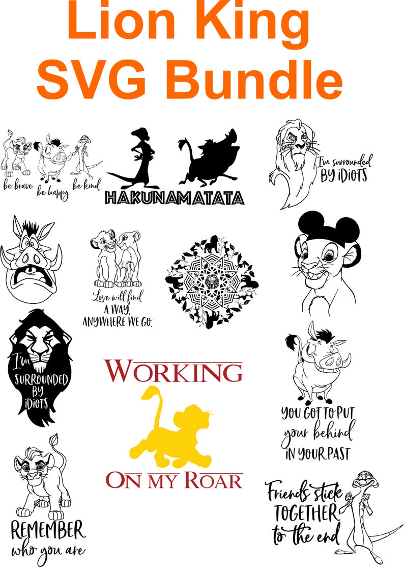 Free Free 253 Lion King Svg Etsy SVG PNG EPS DXF File