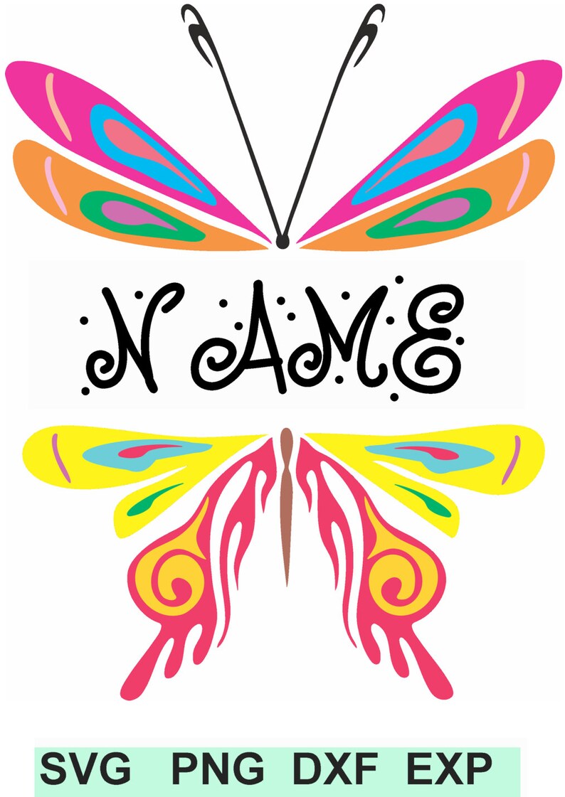 3 Butterfly Colorful Design Collection SVG Supports SVG, DXF, EPs, Png - Layered and Grouped by Colors !