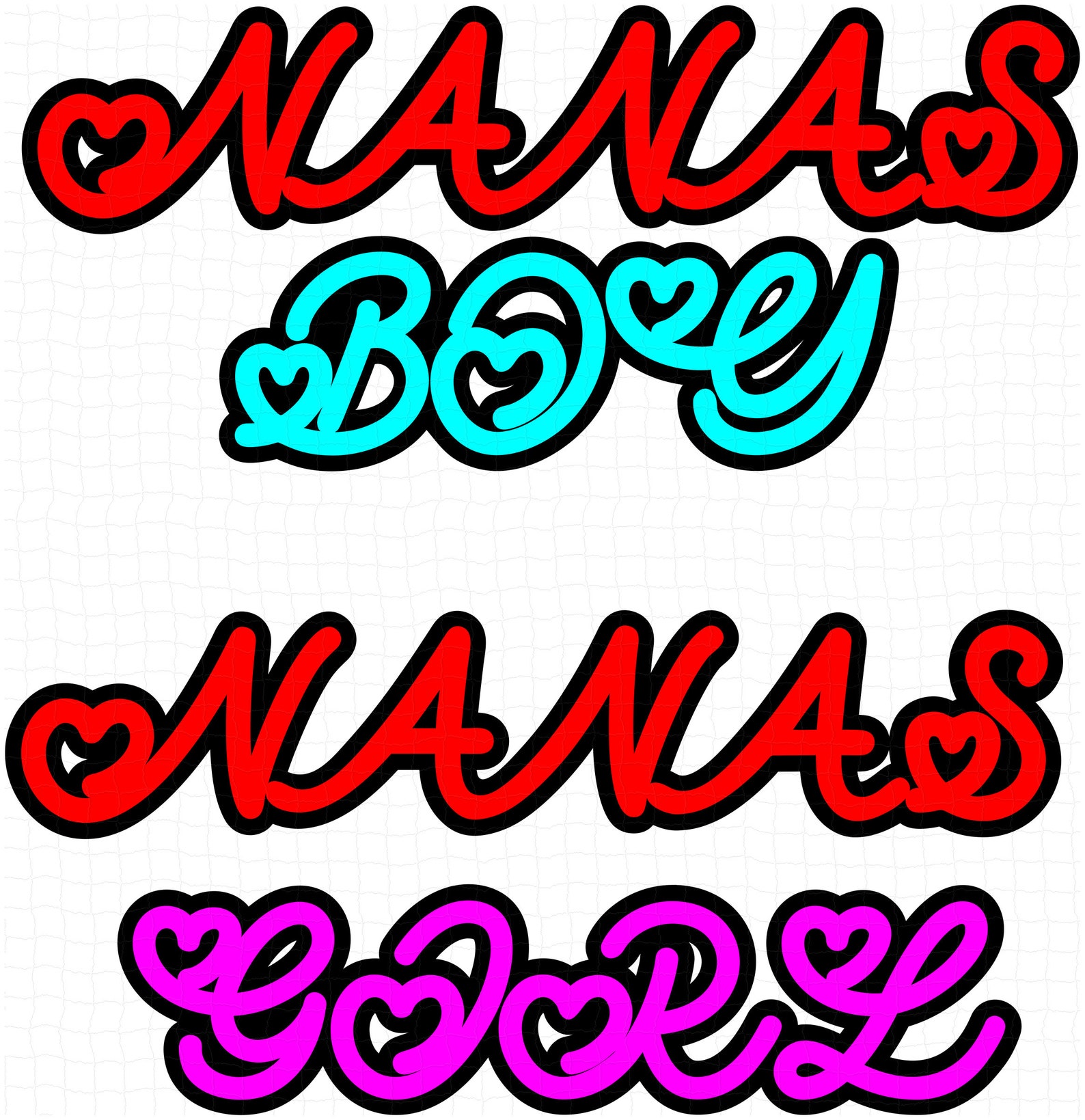 Download Nanas Boy / Nanas Girl SVG Bundle SVG png dxf | Etsy