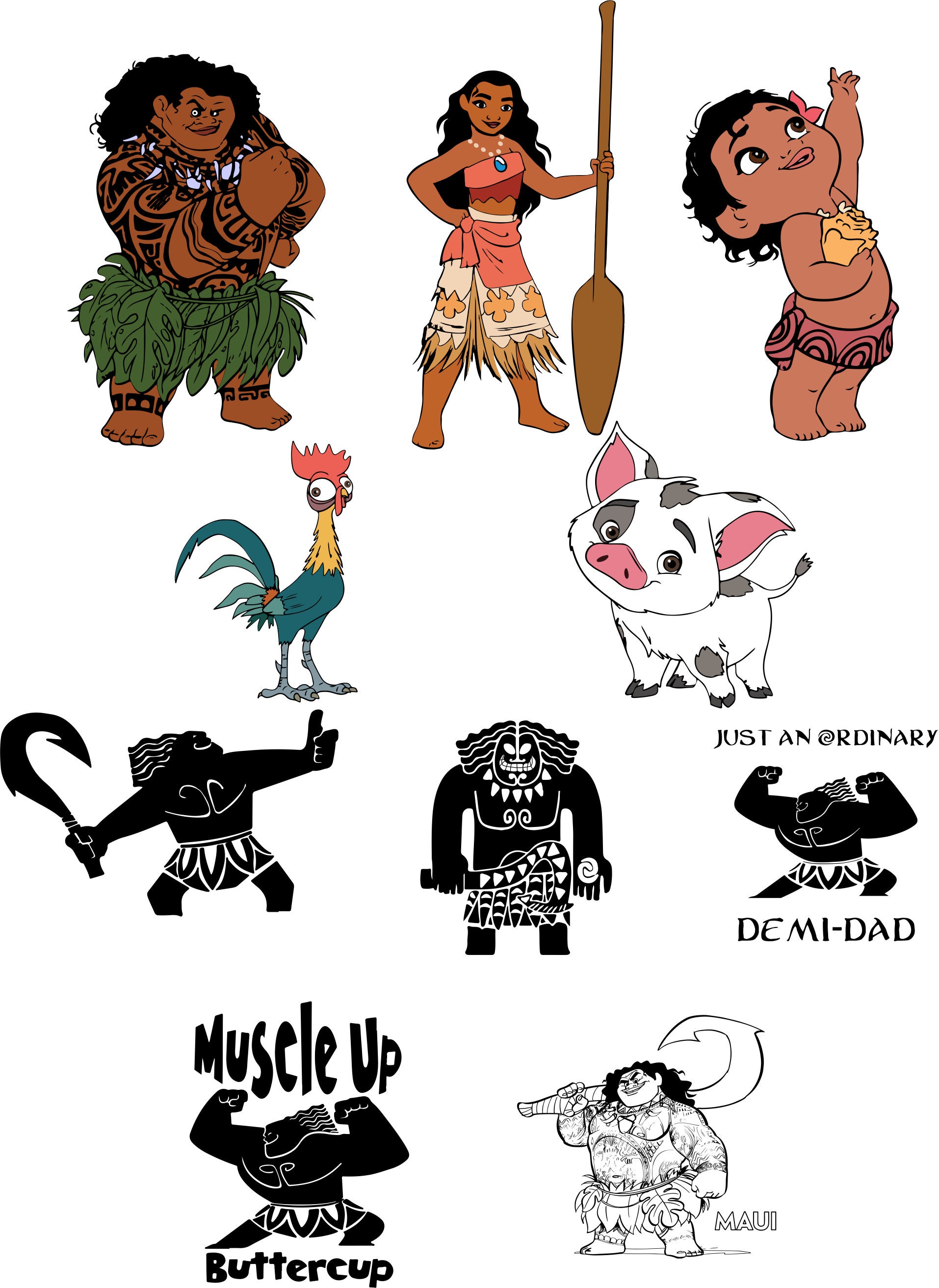 Moana Svg Bundle Png Dxf Svg Layered By Colors Etsy Moana Svg Bundle Png Dxf Svg Layered By Colors Etsy