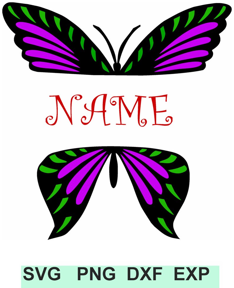 3 Butterfly Colorful Design Collection SVG Supports SVG, DXF, EPs, Png - Layered and Grouped by Colors !