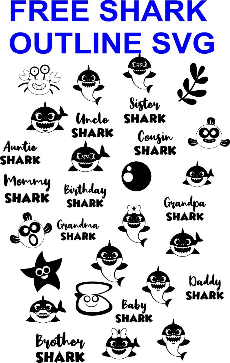 Free Free 75 Baby Shark Face Svg Free SVG PNG EPS DXF File