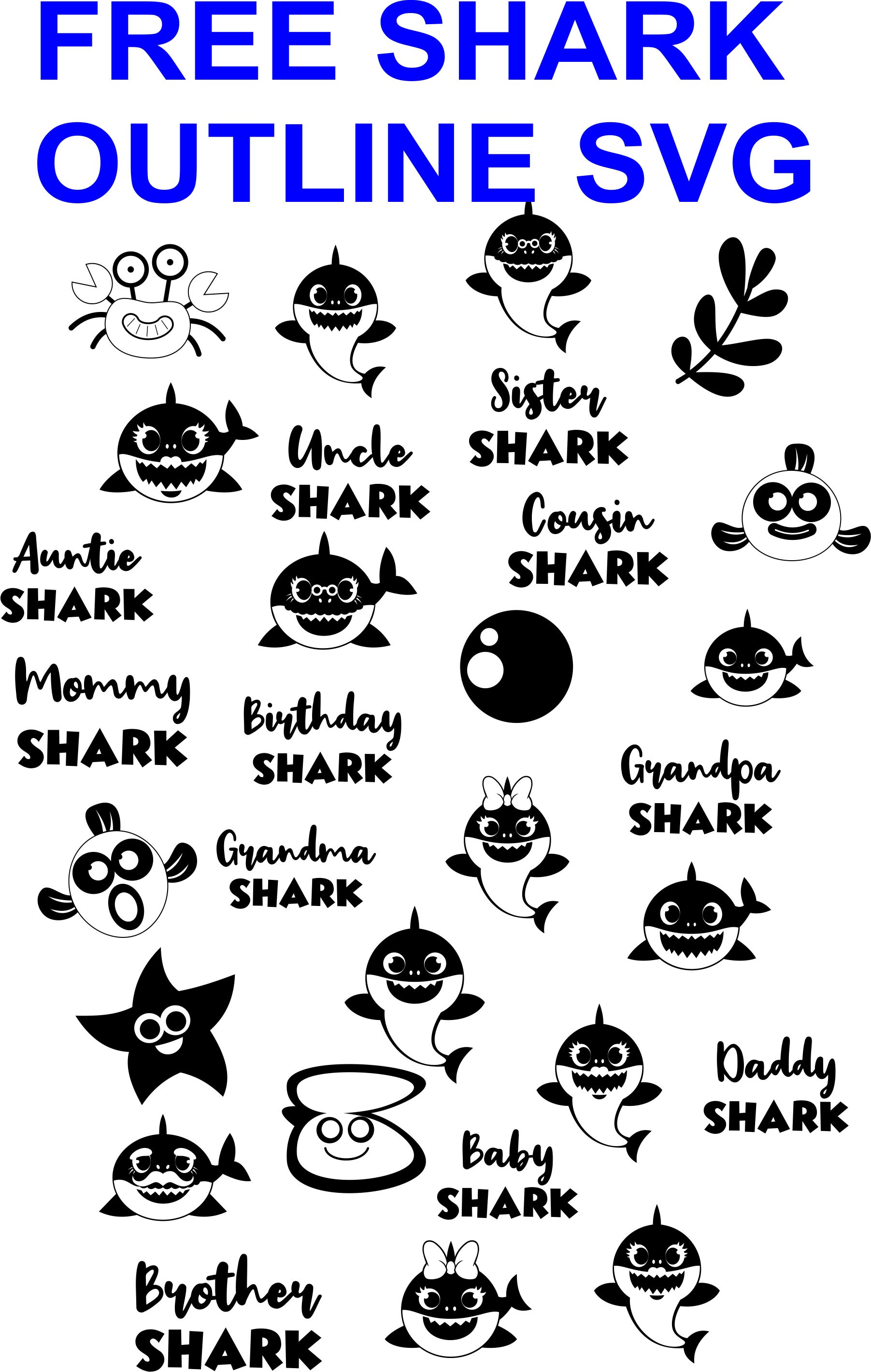 Free Free 191 Grandma Shark Svg Free SVG PNG EPS DXF File