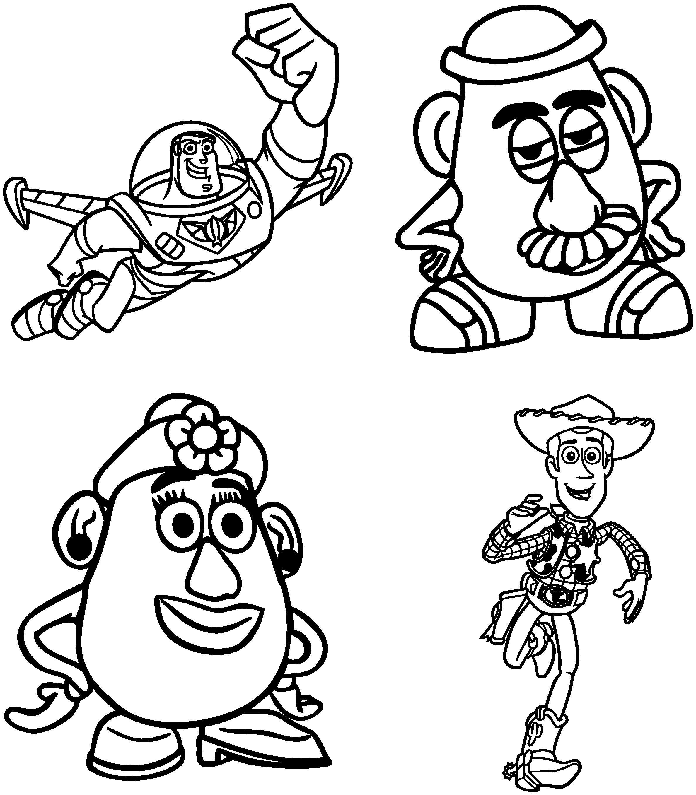 Toy Story Buzz Lightyear Woody Mr And Mrs Potato Head Svg Etsy