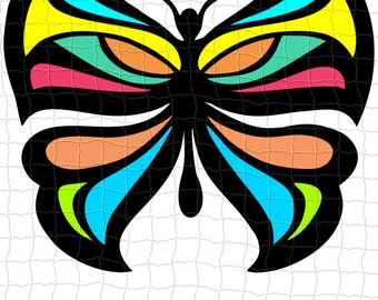 3 Butterfly Colorful Design Collection SVG Supports SVG, DXF, EPs, Png - Layered and Grouped by Colors !
