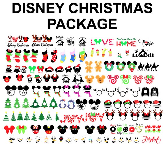 Mickey / Minnie Christmas SVG Bundle. png dxf svg | Etsy