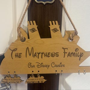 Mini Ship Add-Ons for Disney Cruise Line Tracker | Personalized Cruise Date Tags