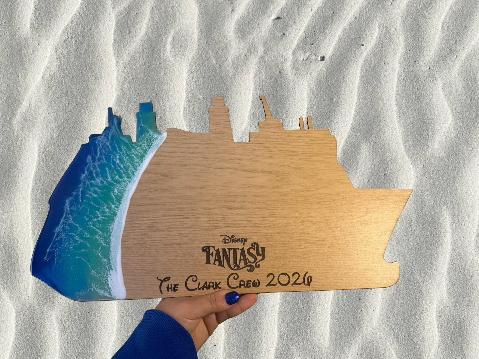 Fantasy Signature Disney Fantasy Cruise Signature Board | Custom Ship Keepsake With Resin ...