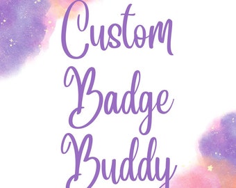 Diseño personalizado de buddy de insignia