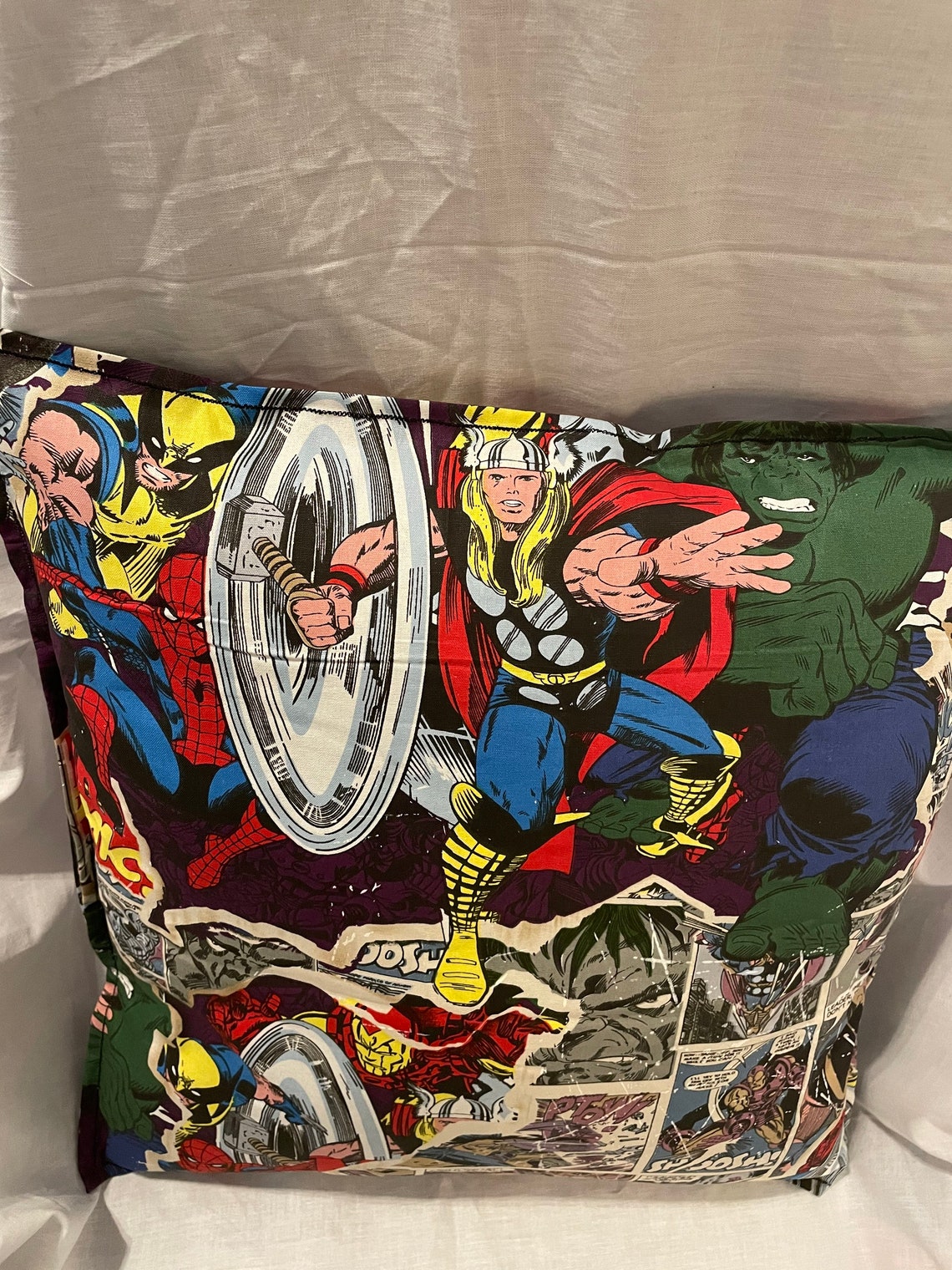 Marvel Pillow Cover Add Pillow Option 16 x 16 inches Etsy