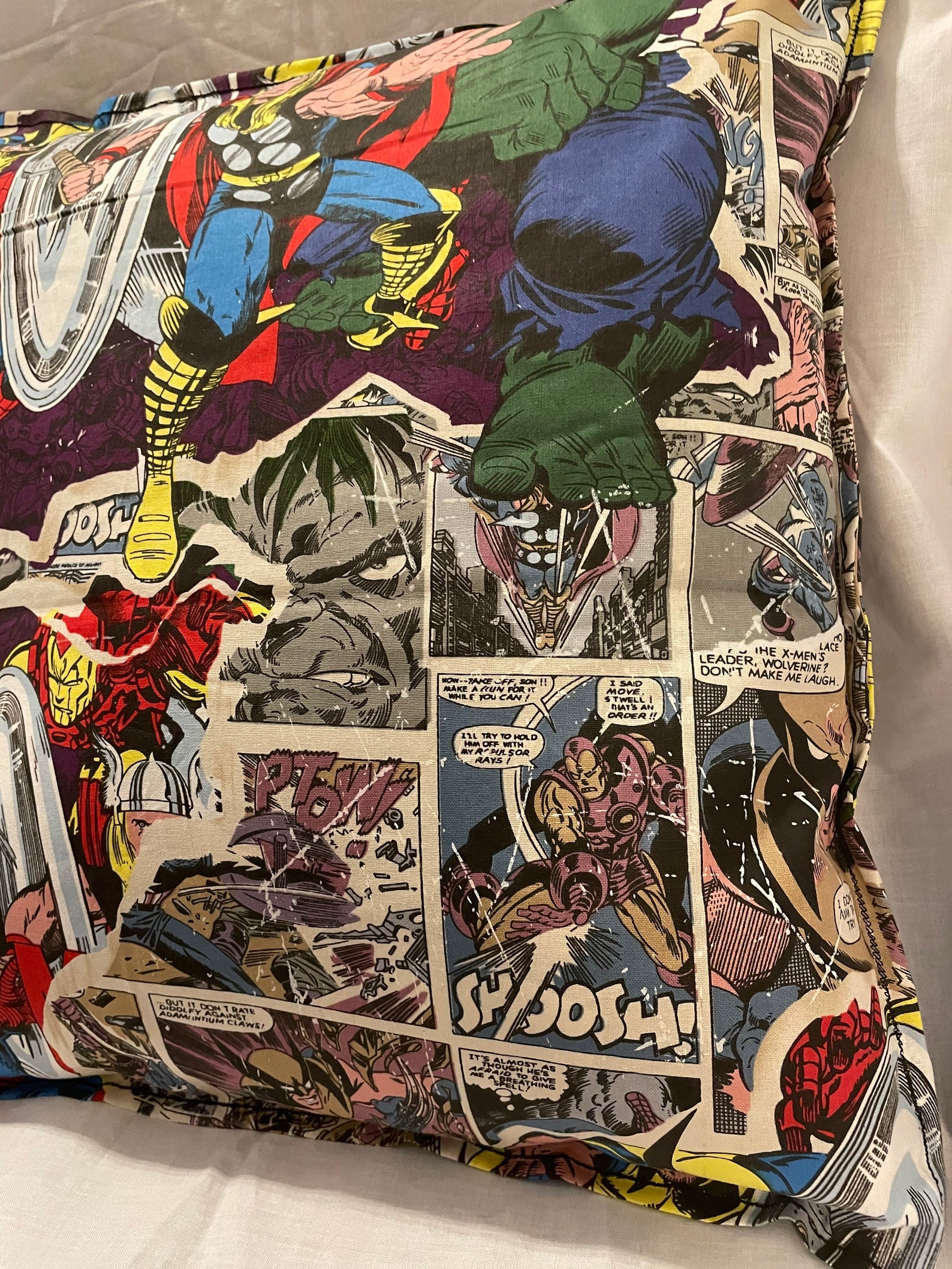 Marvel Pillow Cover Add Pillow Option 16 x 16 inches Etsy