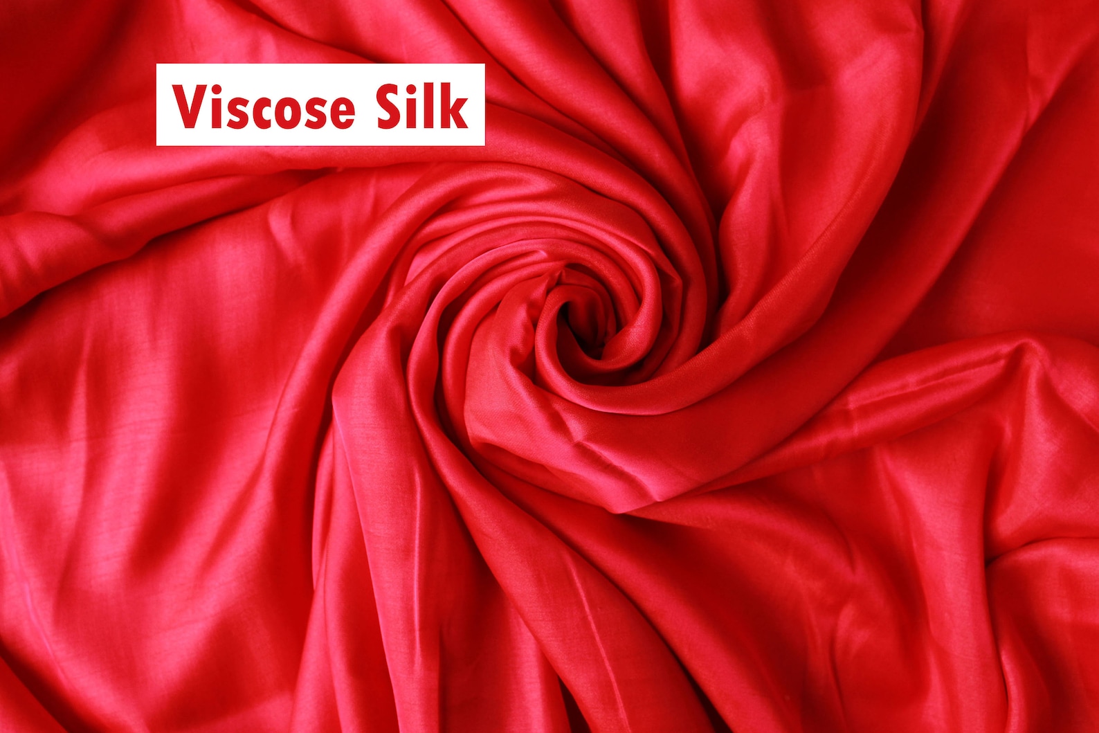 Red Viscose Silk Shiny Bright Lightweight Fabric for Dresses Etsy