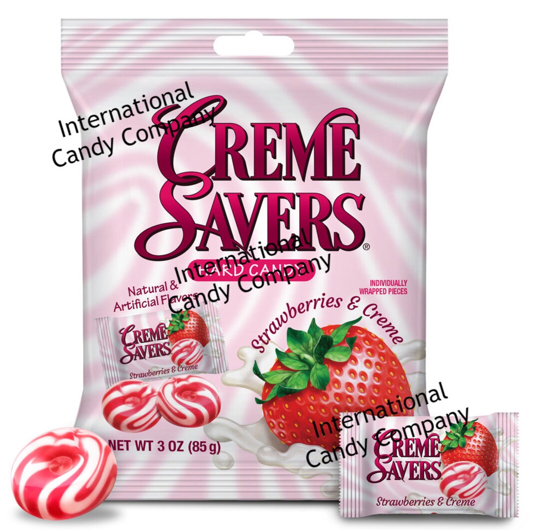 Creme Savers Strawberry Hard Candies / Tastes Just Like You Etsy
