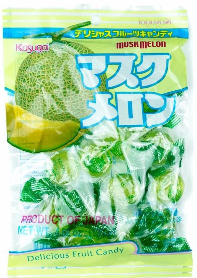Musk Melon or Lychee Hard Candies / Japanese Asian Anime Candy Etsy