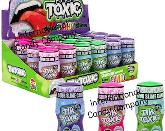 Tik Toxic Sour Slime Candy Tongue Roller / Very Hard to Find - 3 Flavors to pick from / Top Etsy Seller Here!!!