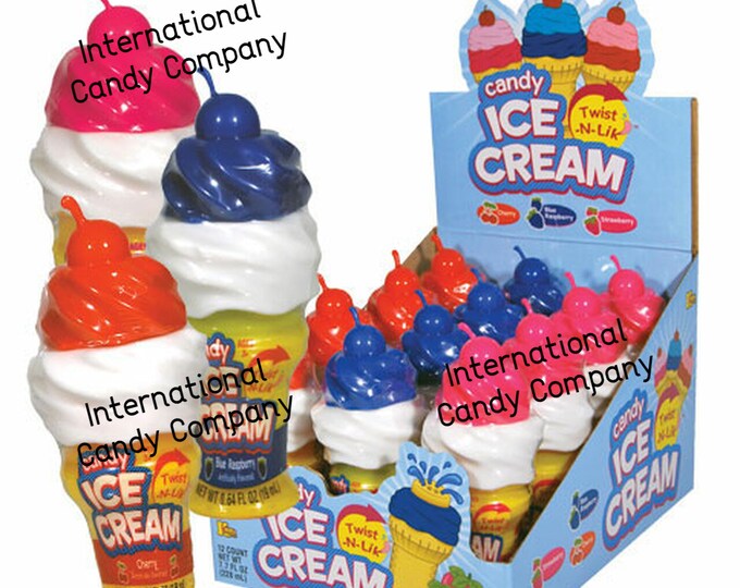 Candy Ice Cream Twist N Lik / 3 Awesome Flavors to Pick From Etsy