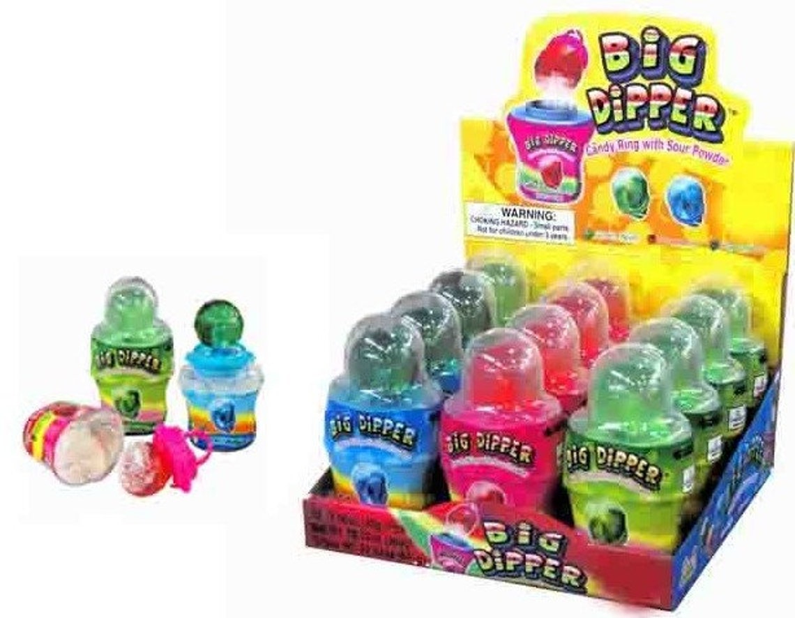 Big Dipper Sour Candy Ring w/ Powder Dip / Comes in 3 Flavors Etsy