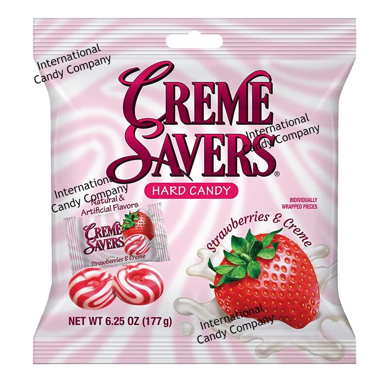 Creme Savers Strawberry Hard Candies / Tasts Just Like You Etsy