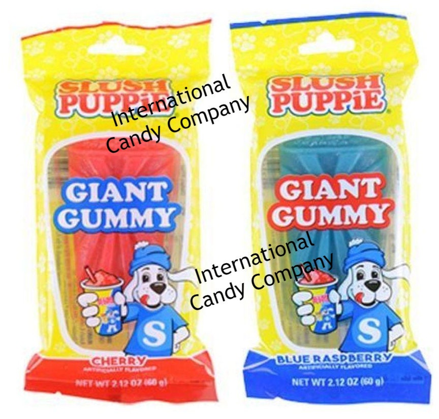 Slush Puppie Giant Gummy Candies / Set of 2 Blue Raspberry & Etsy