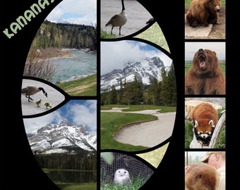 Mosaic Digital Scrapbook Template: Azza Style 12x12 (PNG)