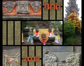 12x12 Scrapbook Template: Photo Collage Layout (Digital Download)