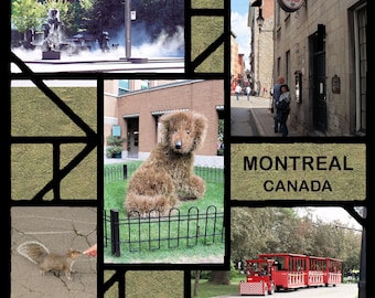 Mosaic Scrapbook Template: Azza Style, 8 Photos (Digital Download)