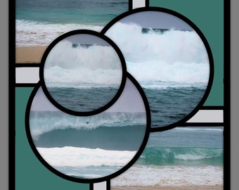 Mosaic Scrapbook Template: Azza Style, 7 Photos (Digital Download)