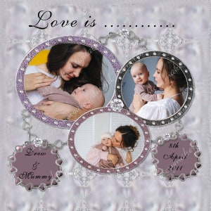 12x12 Digital Scrapbook Template: Single Photo Page (PNG)