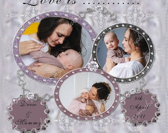 12x12 Digital Scrapbook Template: Single Photo Page (PNG)