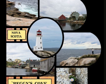 Azza Style Scrapbook Template: 12x12 Photo Collage (PNG Digital Download)