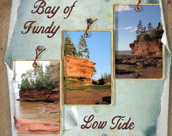 Three Photo Scrapbook Template, 12x12 Scrapbook Layout (PNG Digital Download)