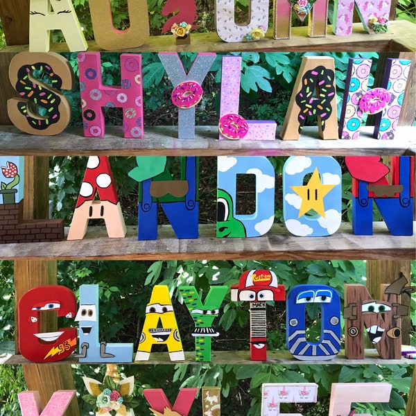 Paper mache letters