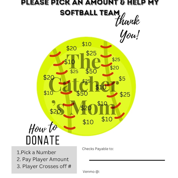 Softball Fundraiser