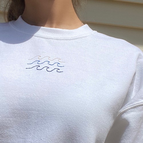 Custom Word Shirt. Embroidered Sweatshirt. Embroidered Shirt. Etsy