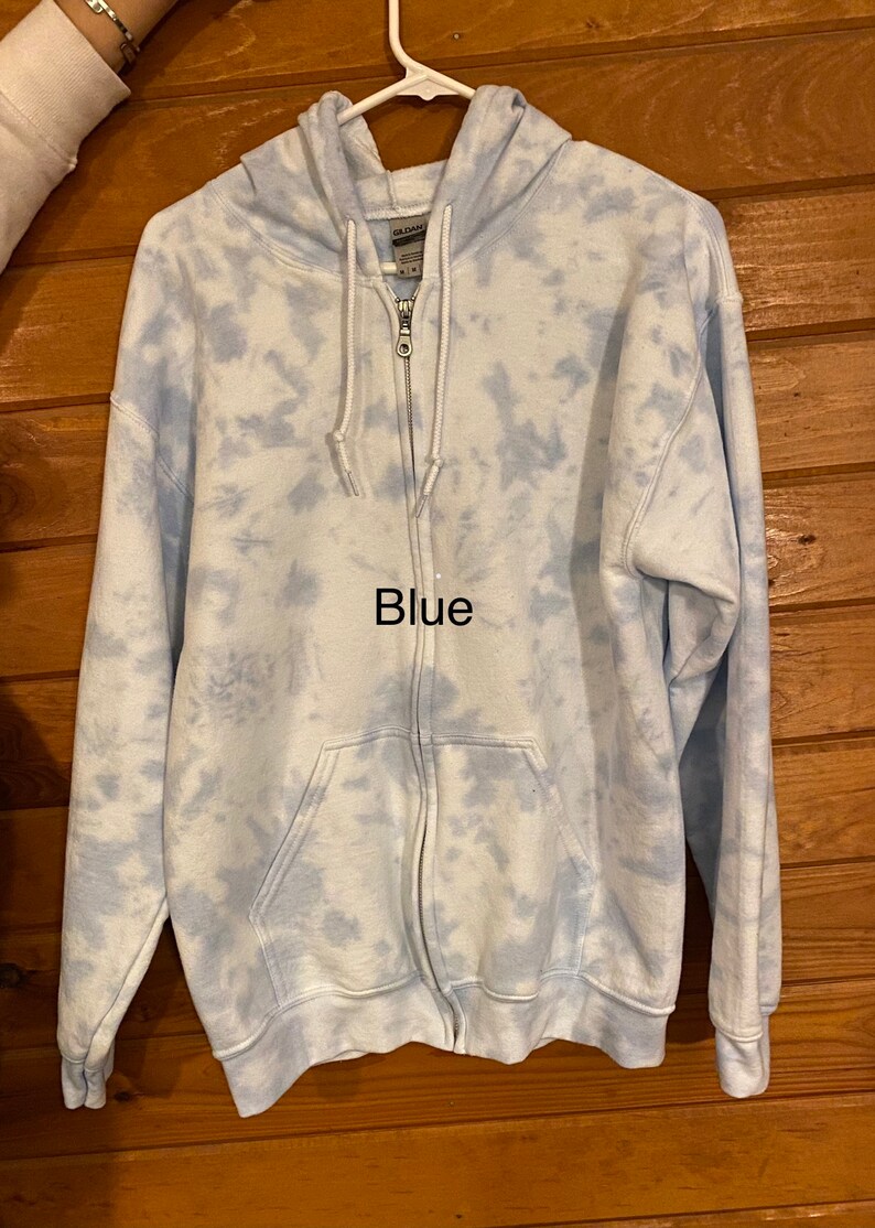 Tie Dye Zip Up Sweatshirt Pastel Tie Dye Oversized Sweatshirt Tie Dye Loungewear Gift Birthday Present Custom Made image 10