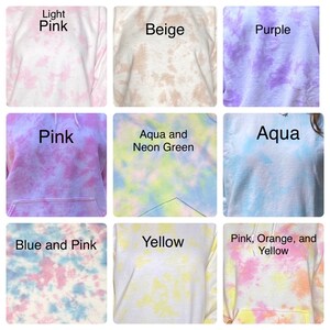 Tie Dye Zip Up Sweatshirt Pastel Tie Dye Oversized Sweatshirt Tie Dye Loungewear Gift Birthday Present Custom Made image 9