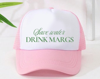 Save Water Drink Margs Trucker Hat - Funny Summer Margarita Hat