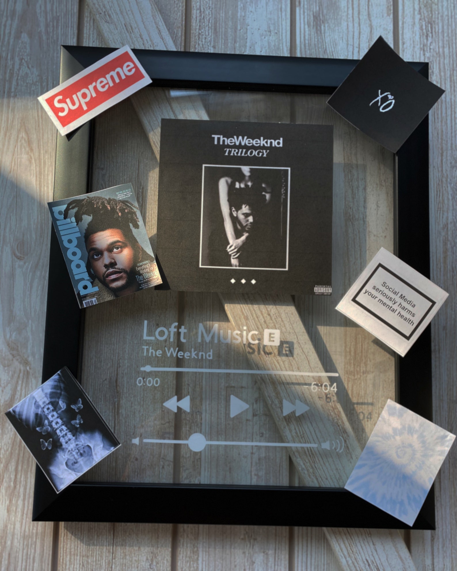 Customizable Album Glass Art Etsy