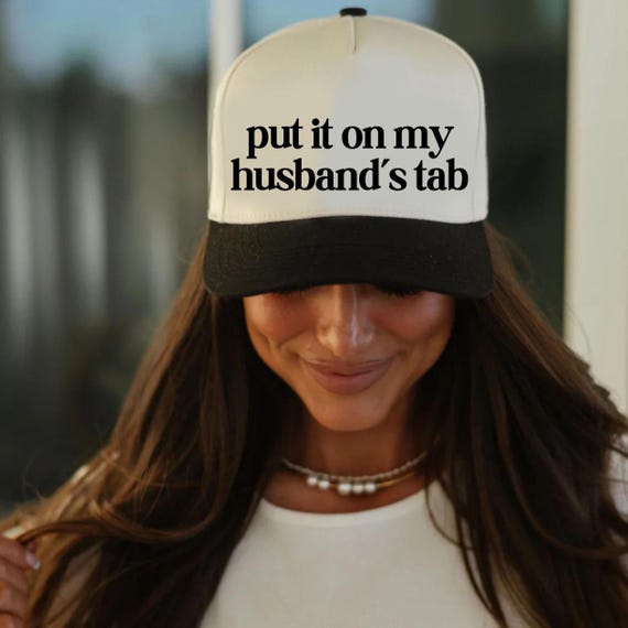 Funny Trucker Hat for Women - Put It on My Husband\'s Tab Mesh Snapback Put It on My Husband main image 4
