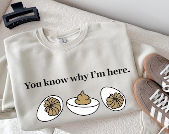 Deviled Eggs Thanksgiving Sweatshirt - Funny Foodie Crewneck